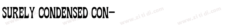 surely condensed con字体转换